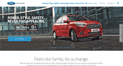 Desktop Screenshot of india.ford.com
