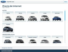 Tablet Screenshot of es.quickquote.ford.com