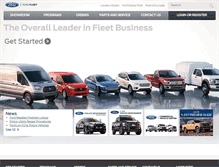 Tablet Screenshot of fleet.ford.com