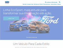 Tablet Screenshot of ford.com.br